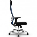 Кресло Metta SU-1-BK (CH комплект 18/2D) (черное сиденье)/синий